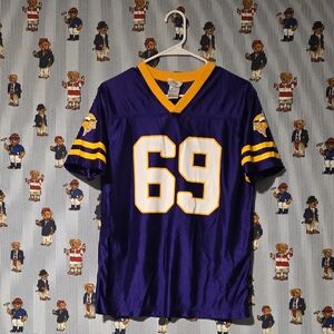 Minnesota Vikings Jared Allen #69 football jersey Kids Xl 16-18 Purple Gold NFL